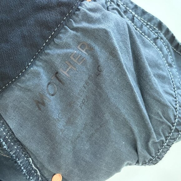 Mother Denim High Waisted Looker Ankle Fray in Last Call Dark Blue Womens 26 - Picture 10 of 15